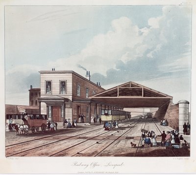 The Railway Office, Liverpool by Thomas Talbot after Bury